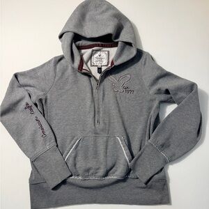 American Eagle Outfitters Gray and Red Hoodie